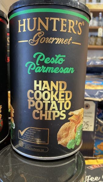 Luksus chips der smager bare lige ud over sædvanlige. 
Med pesto og parmesan

