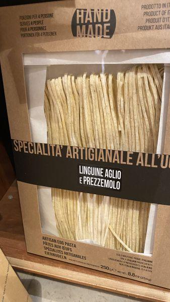 Fettucine m. hvidløg og persille