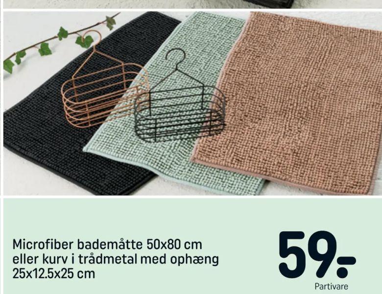 Microfiber bademåtte 50x80