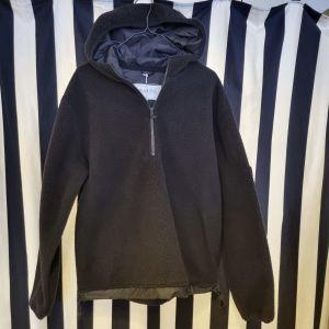 RAINS fleece hoodie, sort-logo