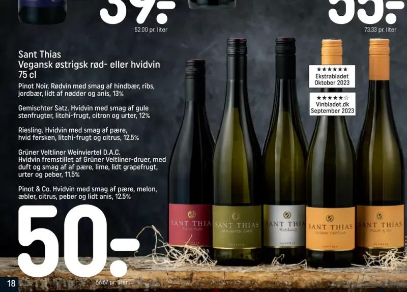 Sant Thias Vegansk østrigsk rød- eller hvidvin 75 cl