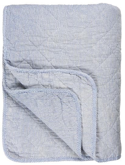 Ib Laursen Quilt med mælkedrengestriber, B: 130 L: 180-logo