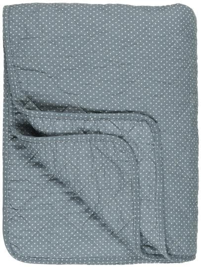 Ib Laursen Quilt blå med hvide prikker-logo