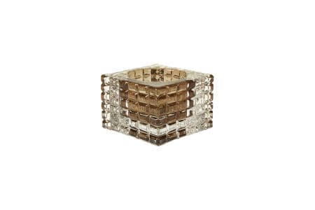 Speedtsberg - Brun glasstage til fyrfadslys 8x8x5cm.-logo