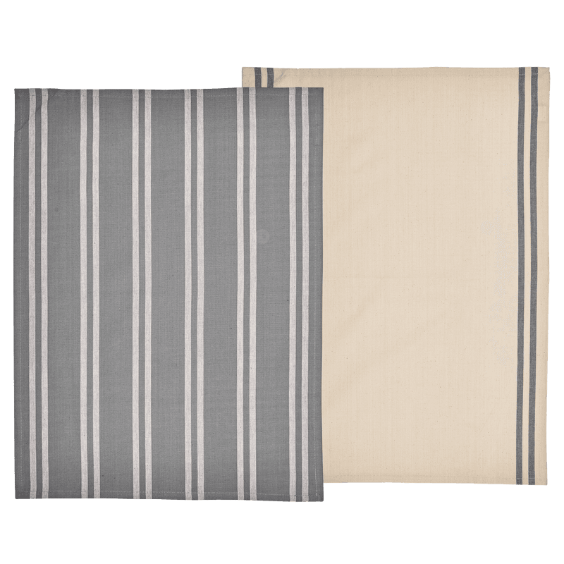 Södahl Soft viskestykke grå/beige 2 stk. 50x70cm.