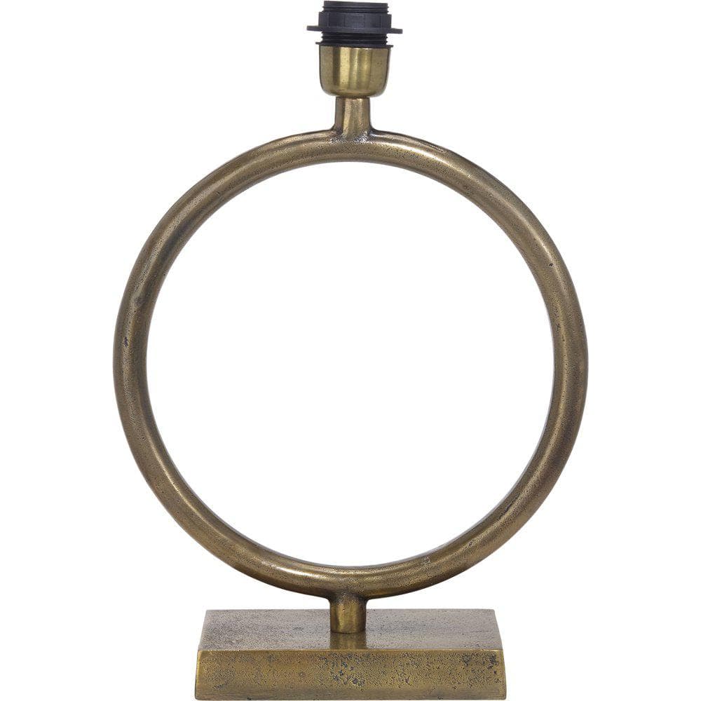 PR HOME - Circle Bordlampe fod H: 43cm.  Antik messing look-logo