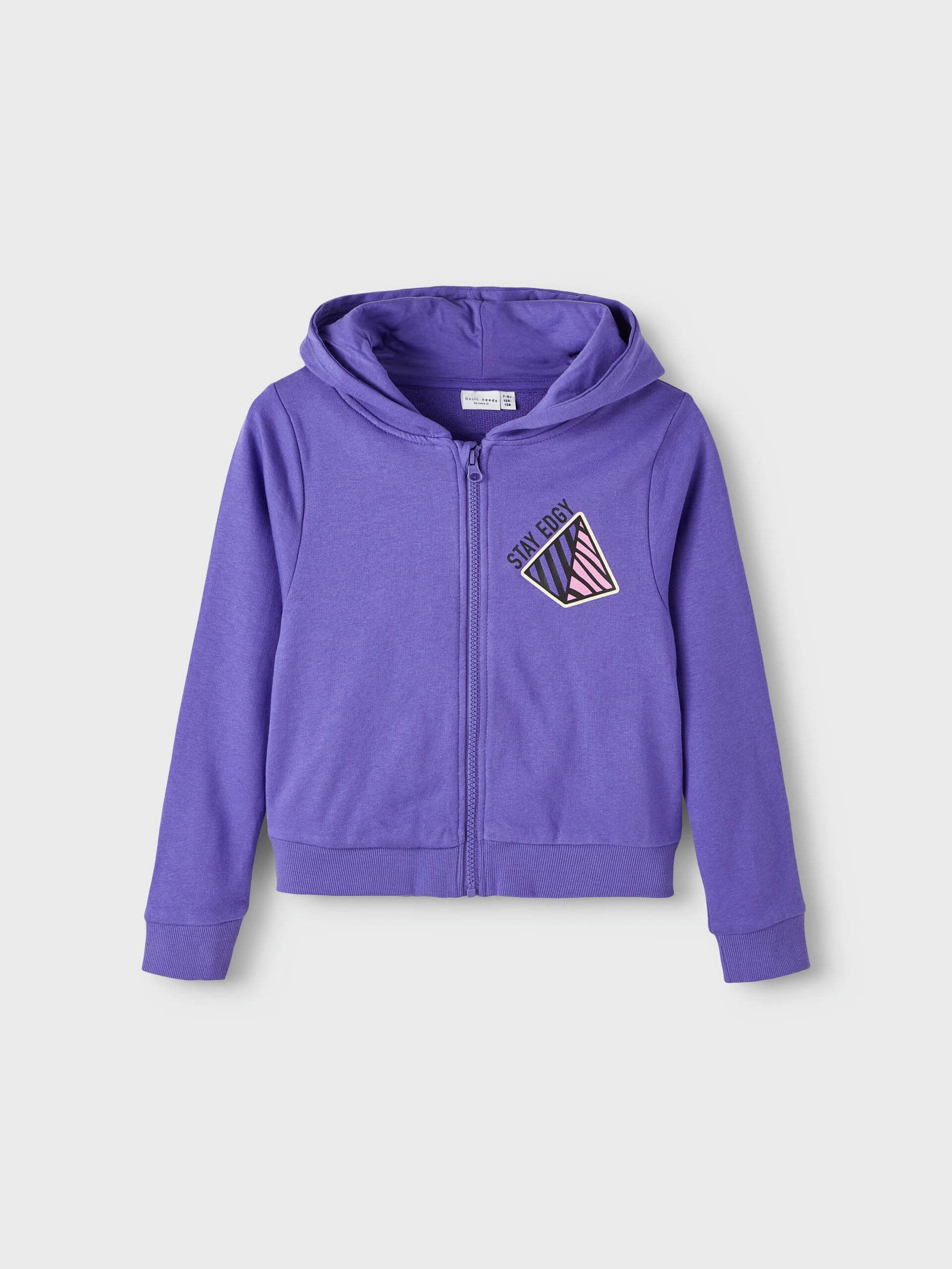 Name It - Langærmet sweatjakke lilla 116-logo