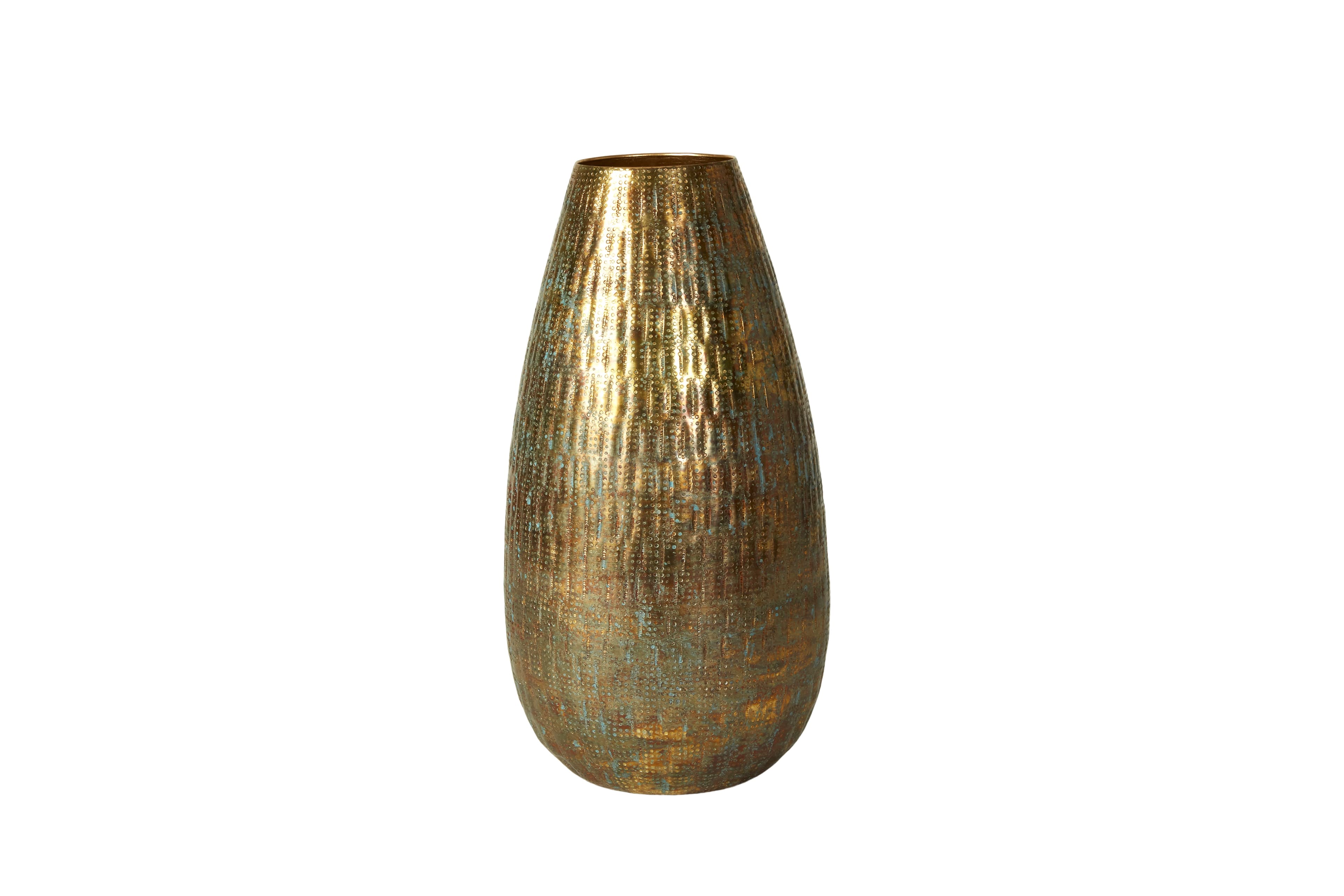 Speedtsberg - Vase i metal antik guld H39cm. D21cm.-logo