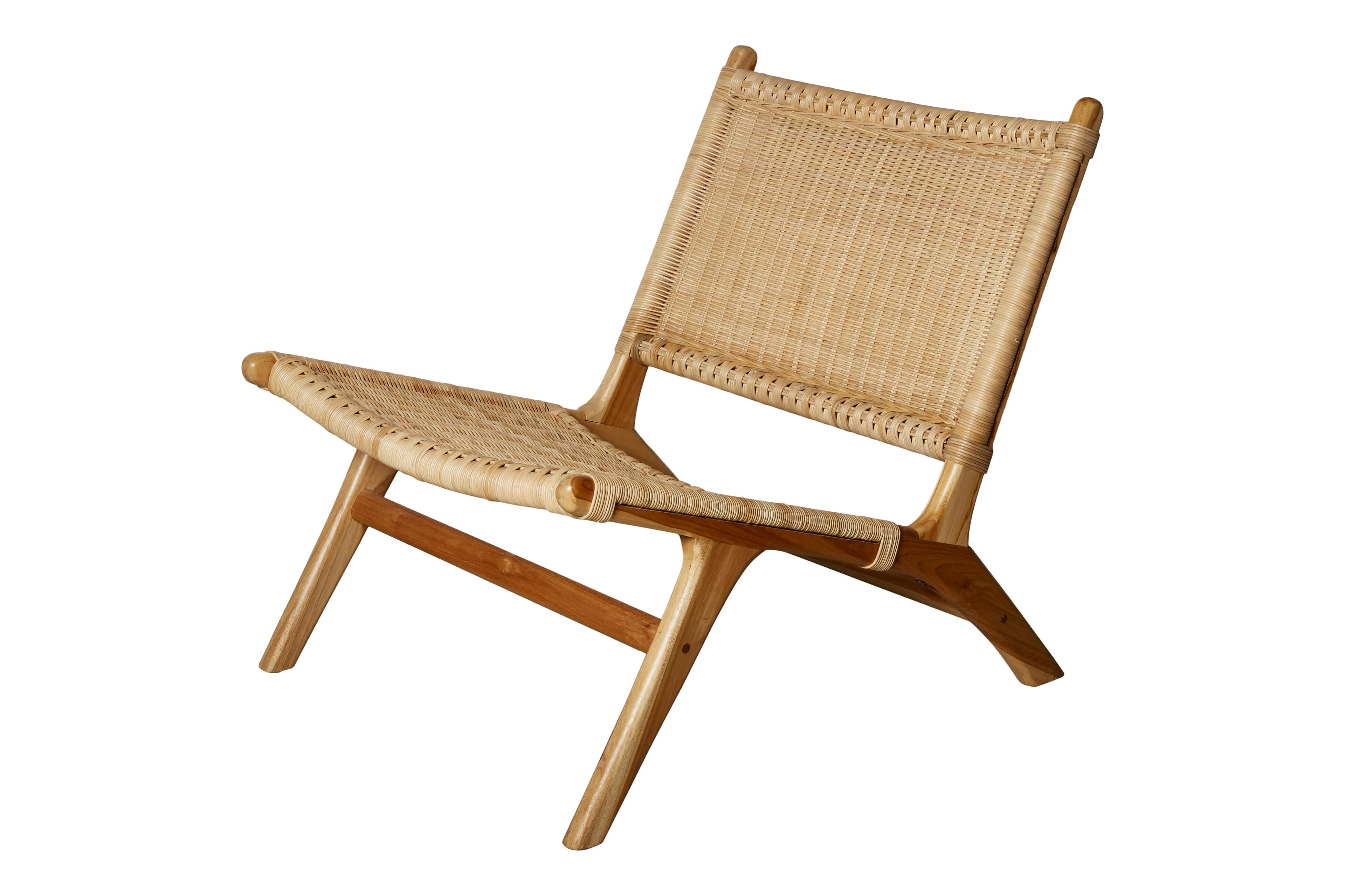  Lænestol træ og rattan 65x77x72cm -logo