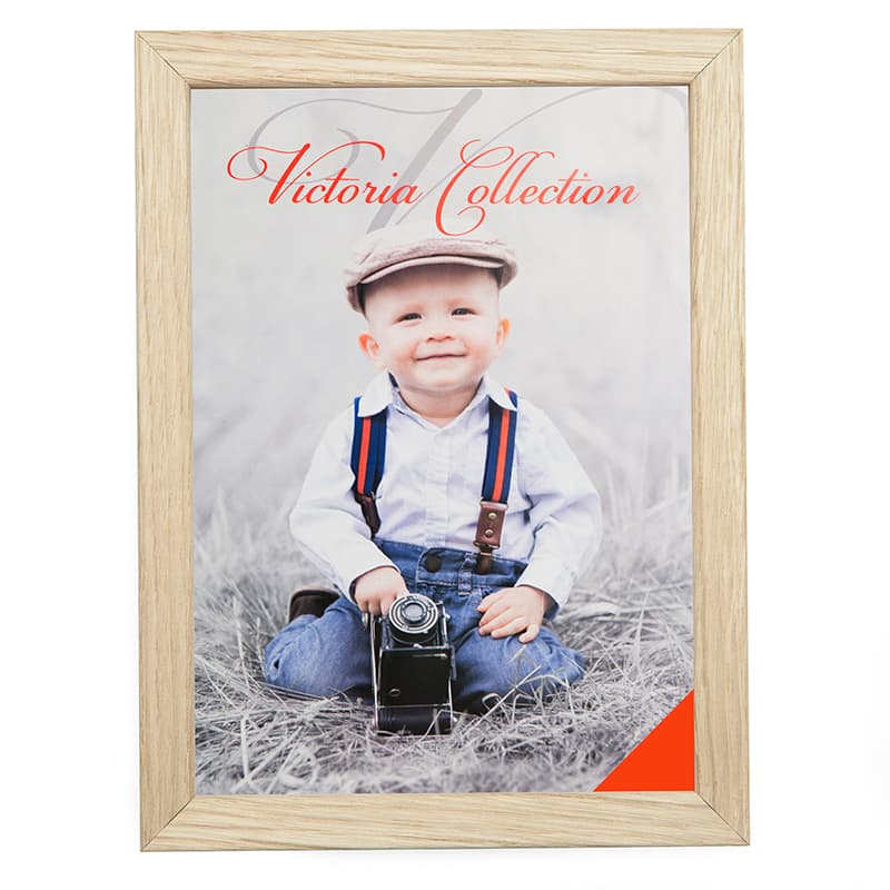 By ADJ - Fotoramme i massiv lys Eg 12 mm. 29,7x42 cm. A3-logo