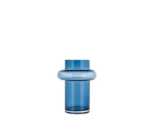 Lyngby Glas Tube Vase 20 cm Dark Blue-logo