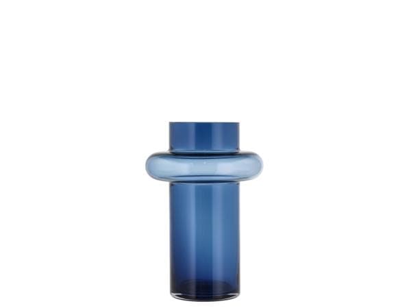 Lyngby Glas Tube Vase 25 cm Dark Blue-logo