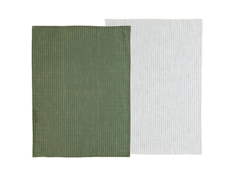 Södahl viskesytkke Olive/White 2 stk 50X70-logo