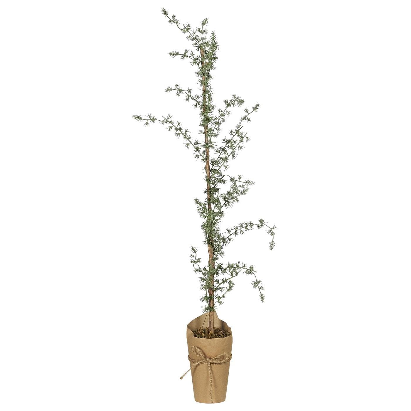 Stillenat kunstigt cedertræ i potte H: 95cm. -logo