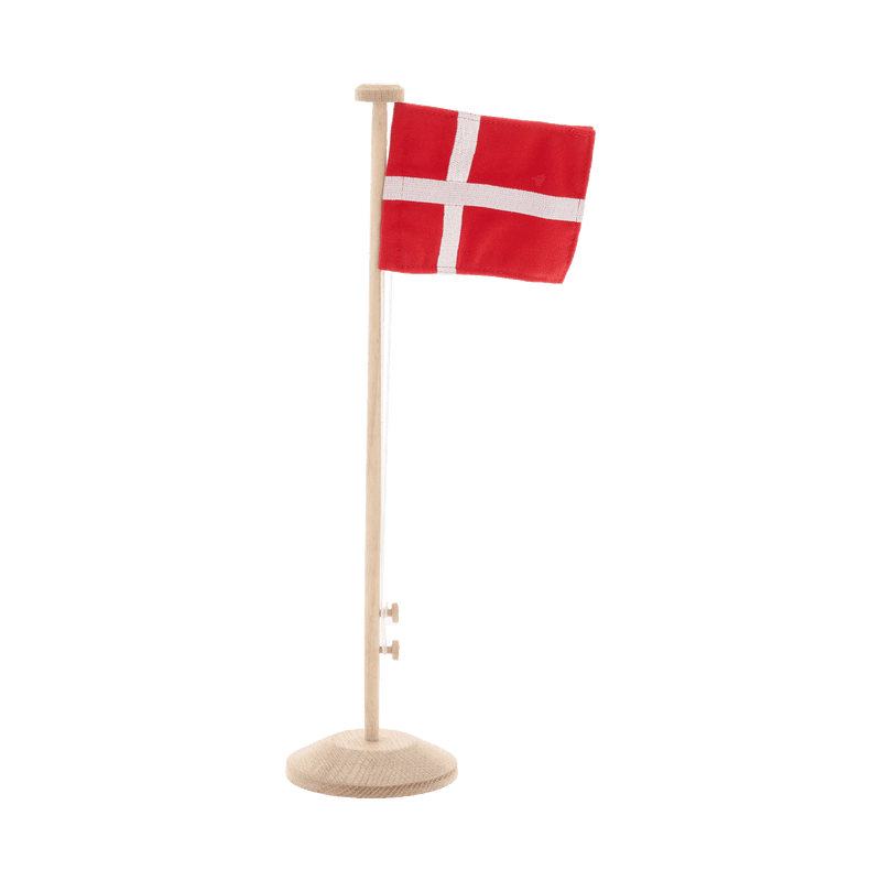 Bordflag m/DK flag Eg H:40cm. -logo