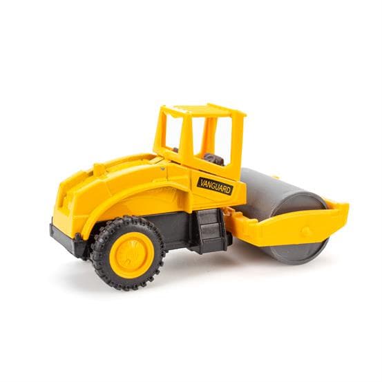 Magni - Lille arbejdsbil m/pull back tromle 7 cm.-logo