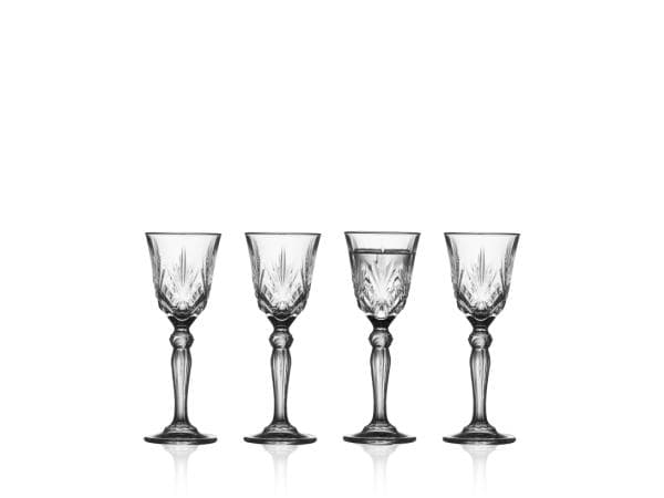 Lyngby Glas Krystal Melodia Snapseglas 5 cl 4 stk.-logo