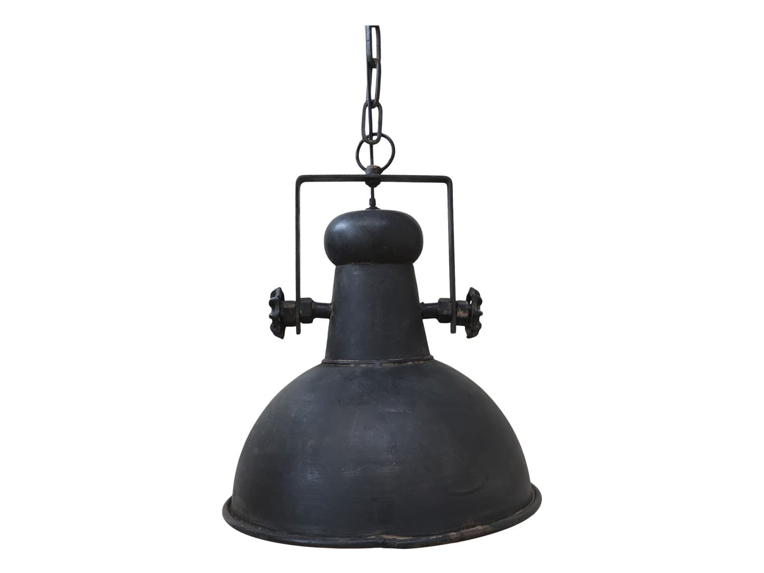 Chic Antique - Factory Lampe H40/Ø32cm. antik sort-logo