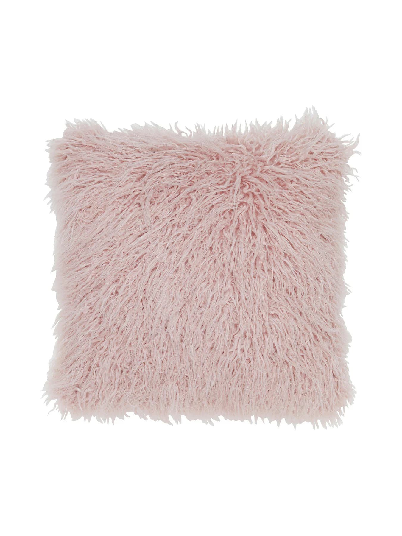 Svanefors pudebetræk m/kunstpels puder rosa 45x45cm. -logo