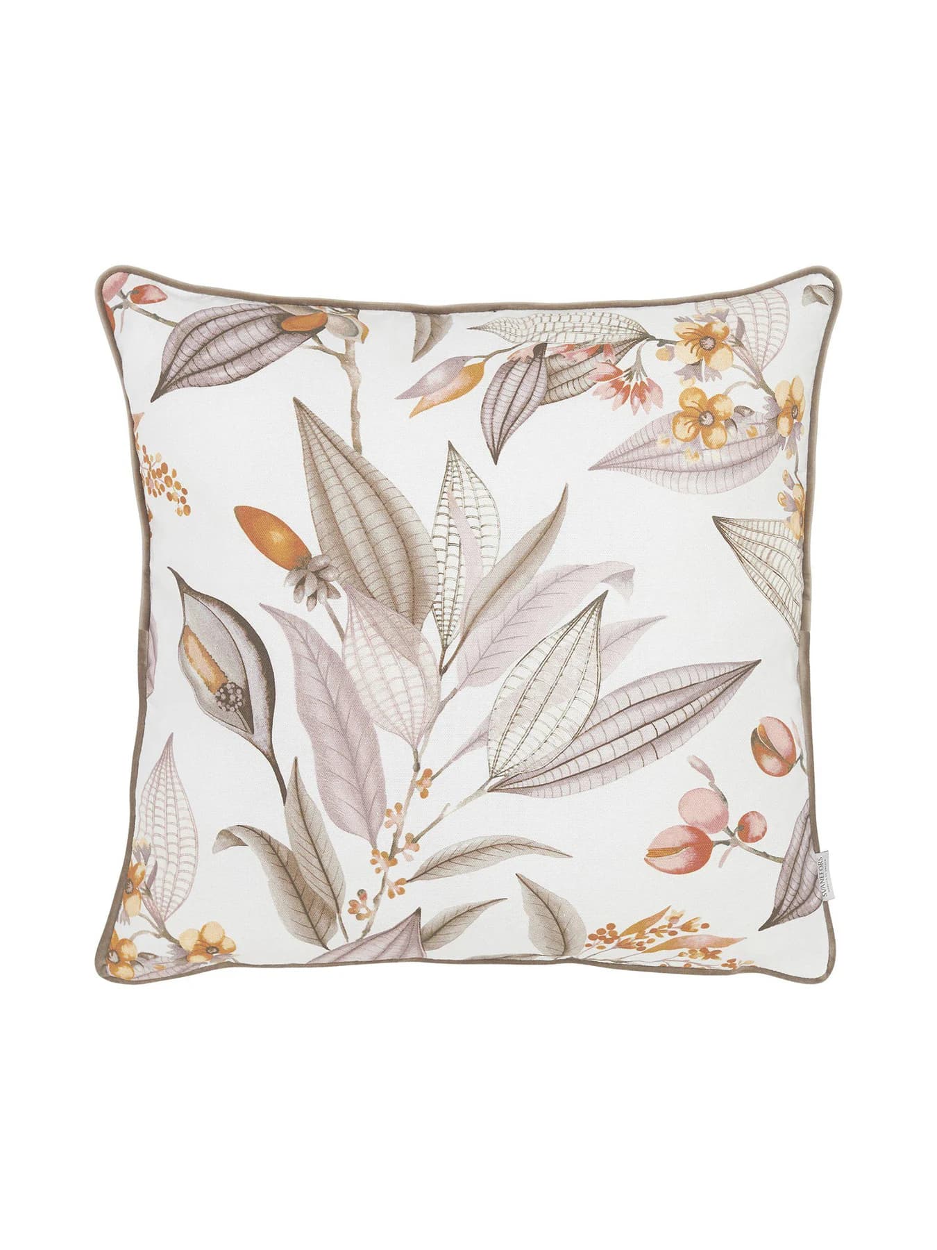 Svanefors pudebetræk m/blomster puder rosa 45x45cm. -logo