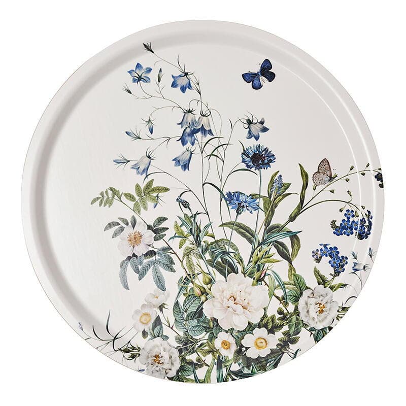 Jim Lyngvild - Blue Flower Garden rund bakke Ø: 38cm. -logo