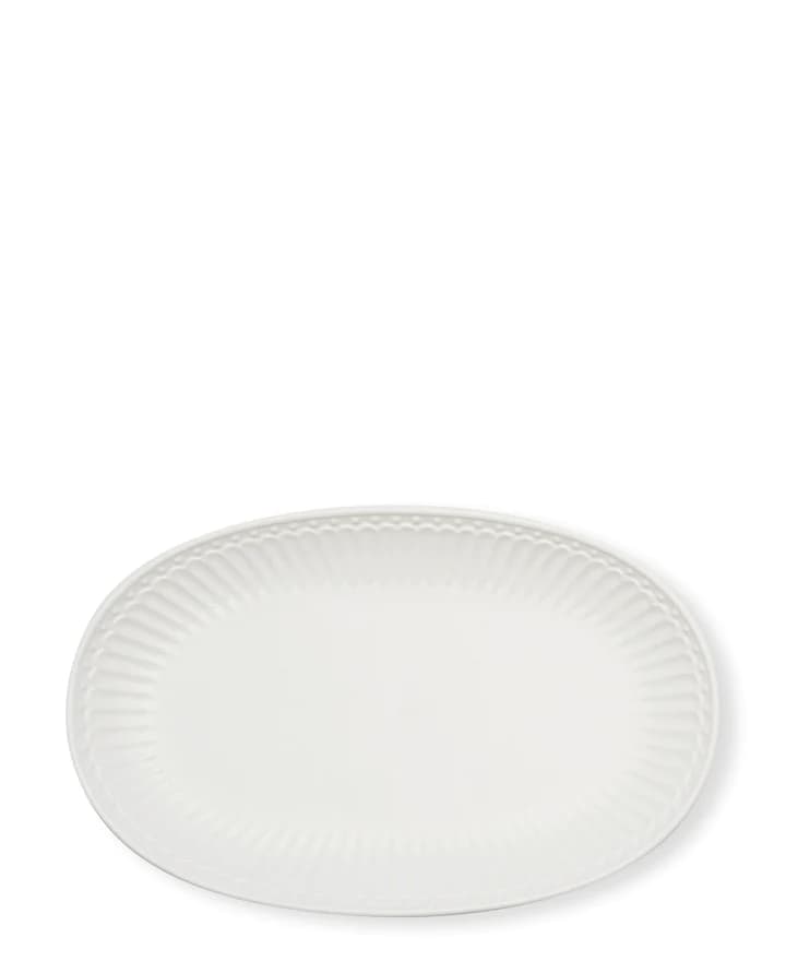 GreenGate Everyday Alice oval kagetallerken hvid L: 14,5 cm.-logo