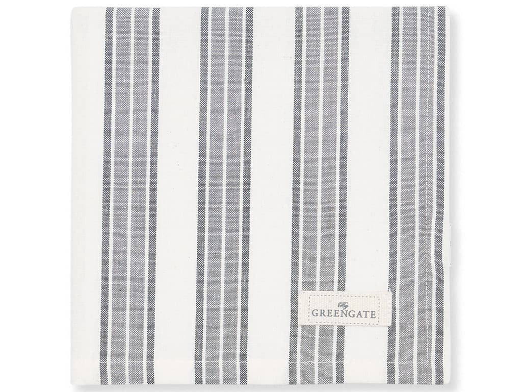 GreenGate stofserviet Alberte dark grey-logo