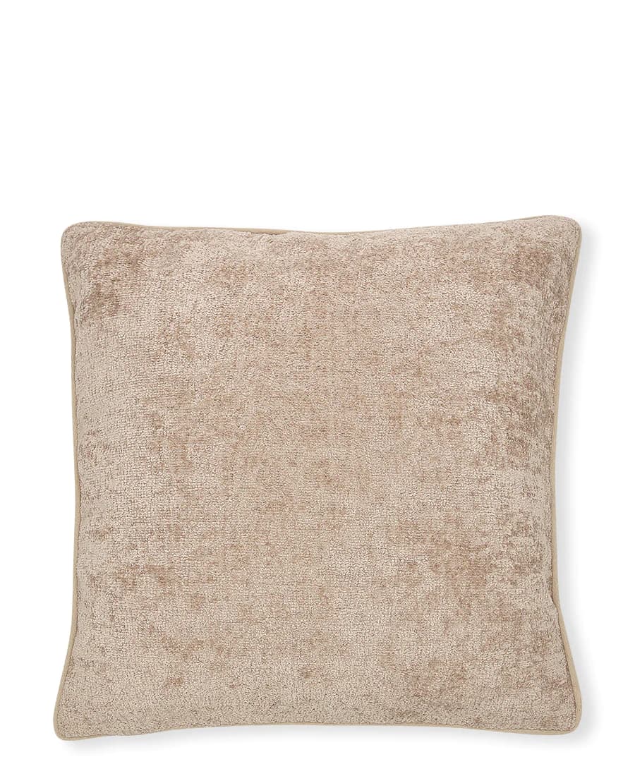 GreenGate velour pudebetræk m/struktur beige 50x50 cm.-logo