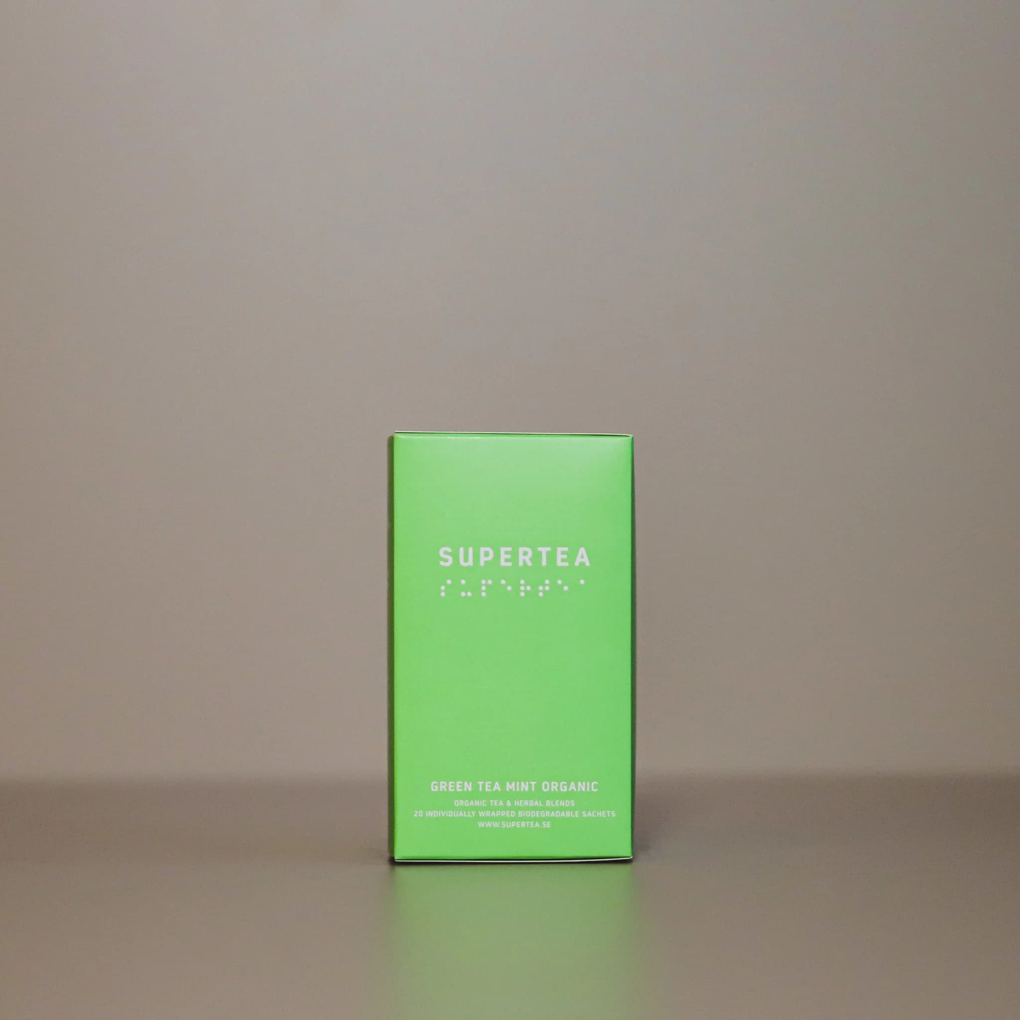 Teministeriet - Supertea Green Tea Mint Organic 20 stk. bionedbrydelige breve-logo