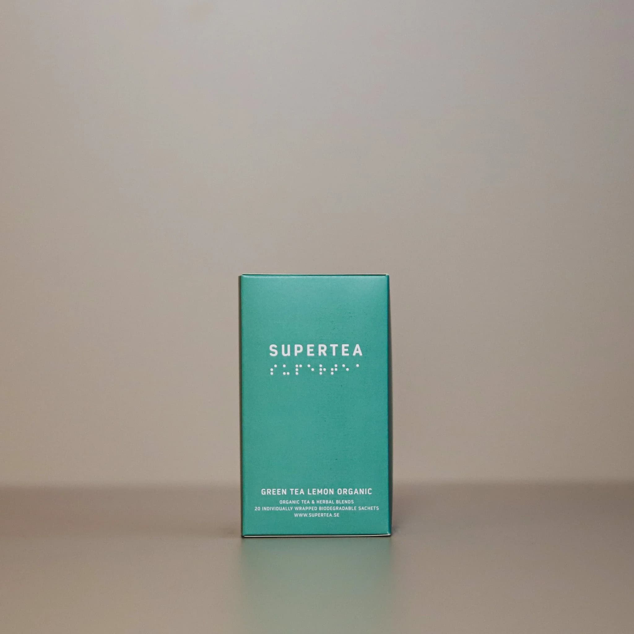 Teministeriet - Supertea Green Tea Lemon Organic 20 stk. bionedbrydelige breve-logo