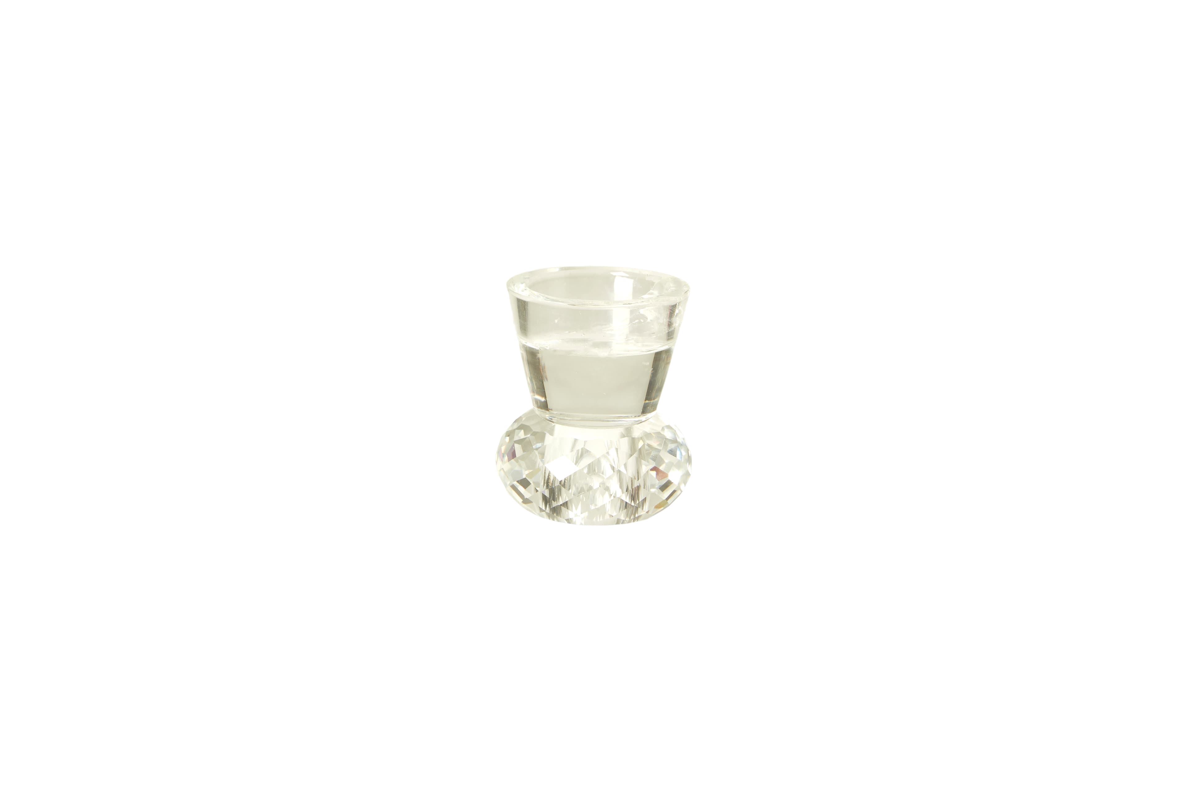 Speedtsberg vendbar krystalstage clear H 7cm. -logo