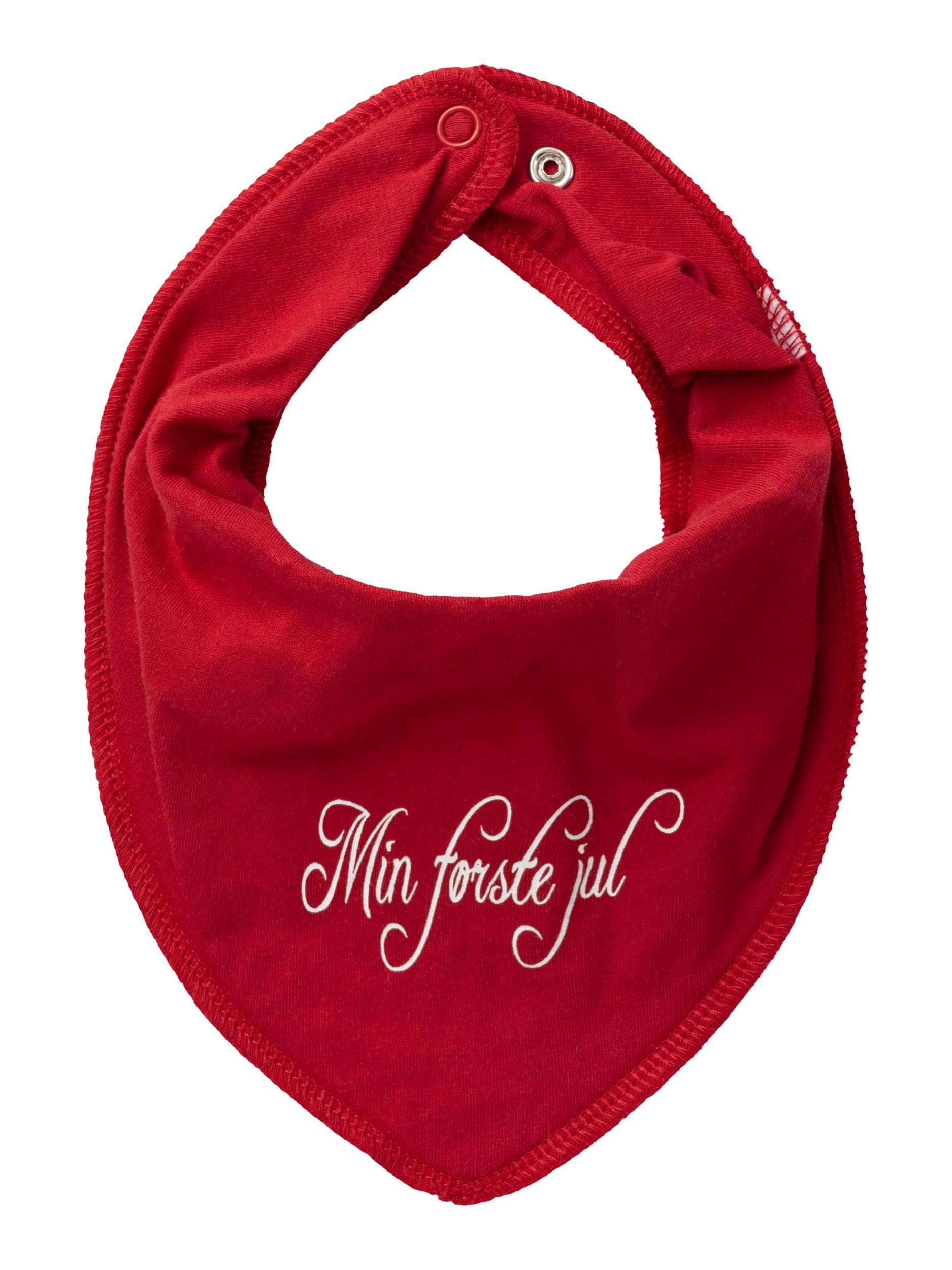 Name It - Hagesmæk m/ tekst min første jul one size-logo