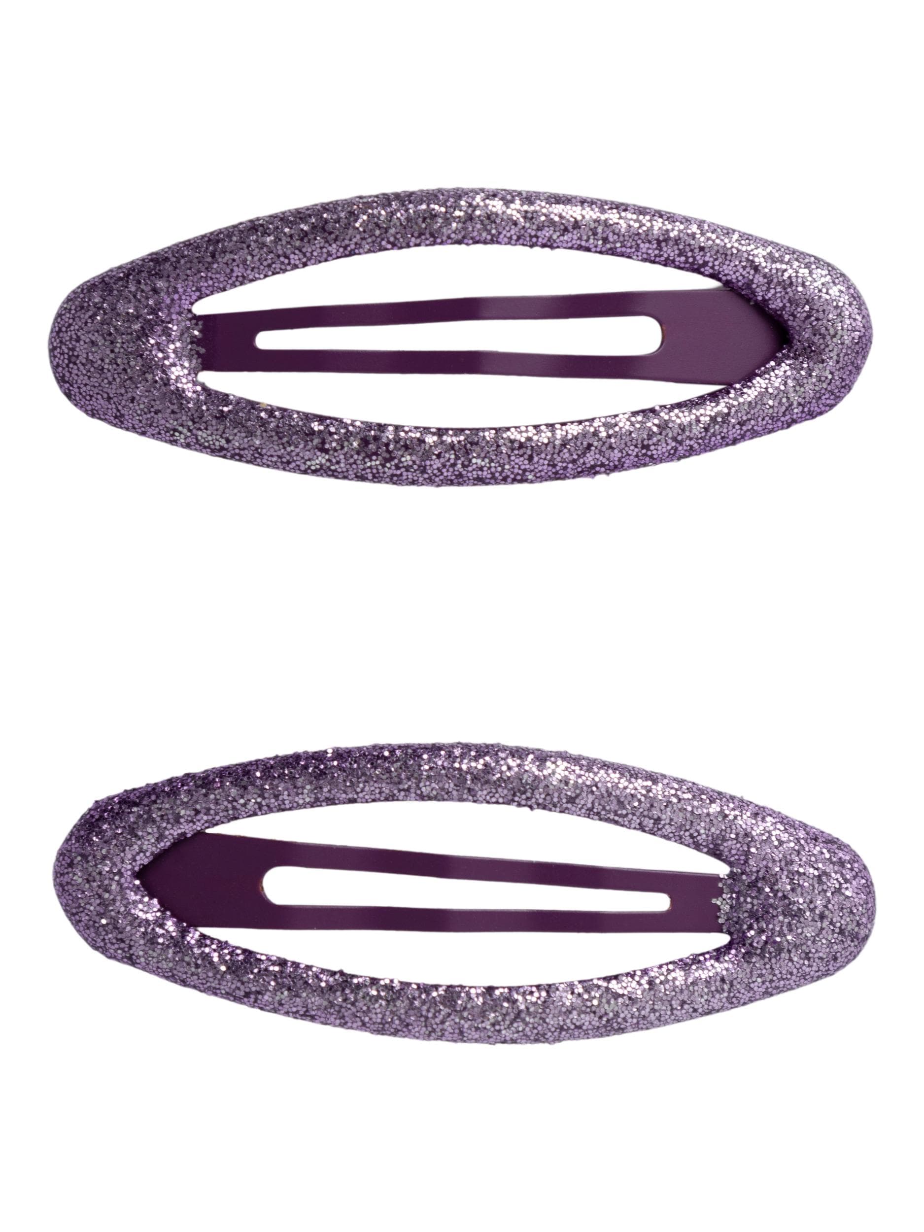Name It - Hårspænde m/ glimmer 2-pak lilla-logo