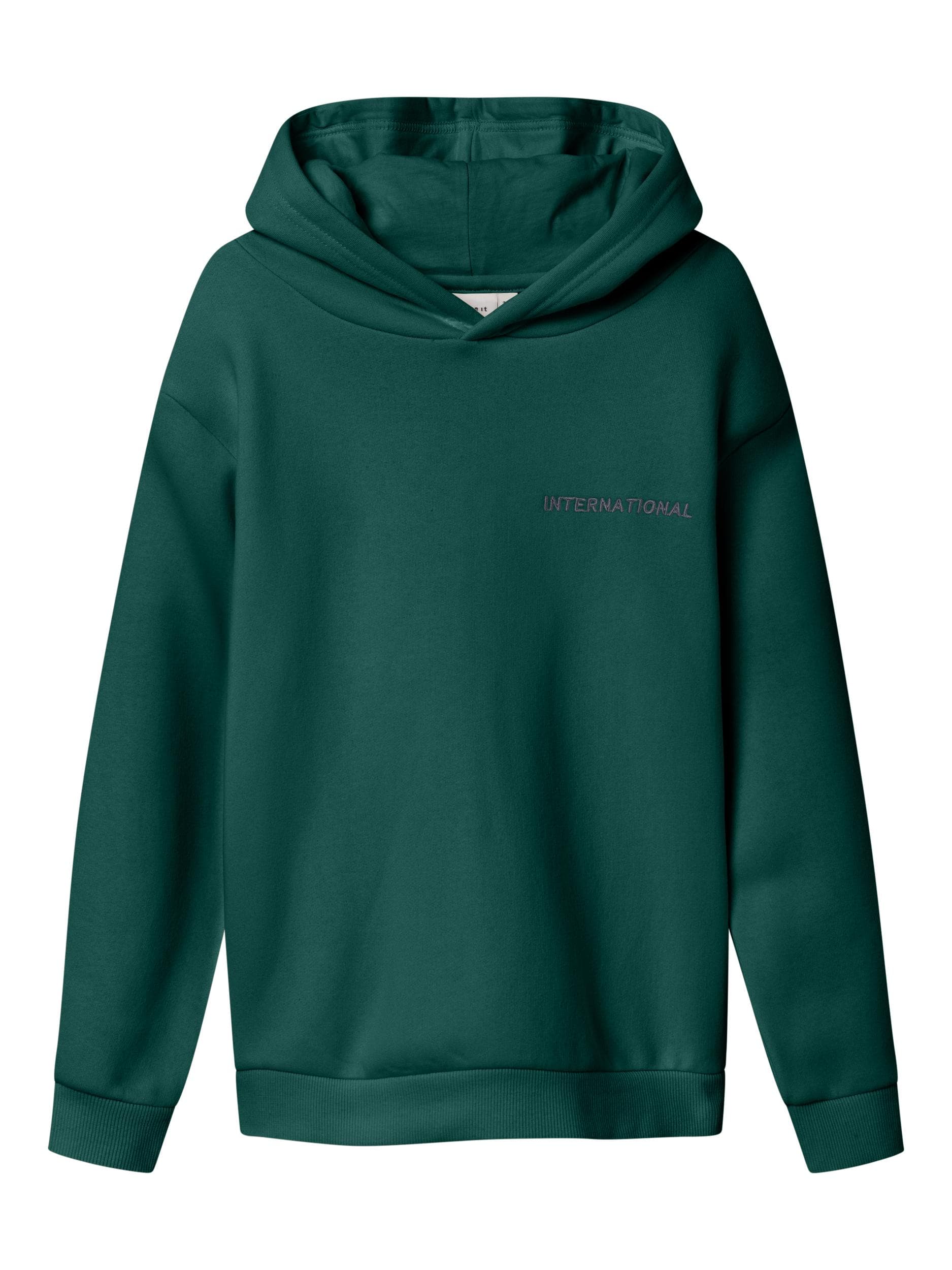 Name It - Mørkegrøn sweatshirt 146/152-logo