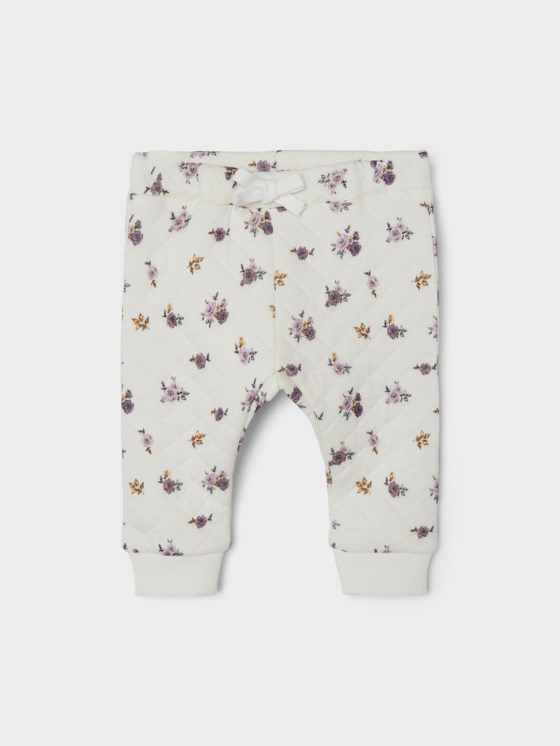 Name It - Bukser m/blomster hvid 68-logo