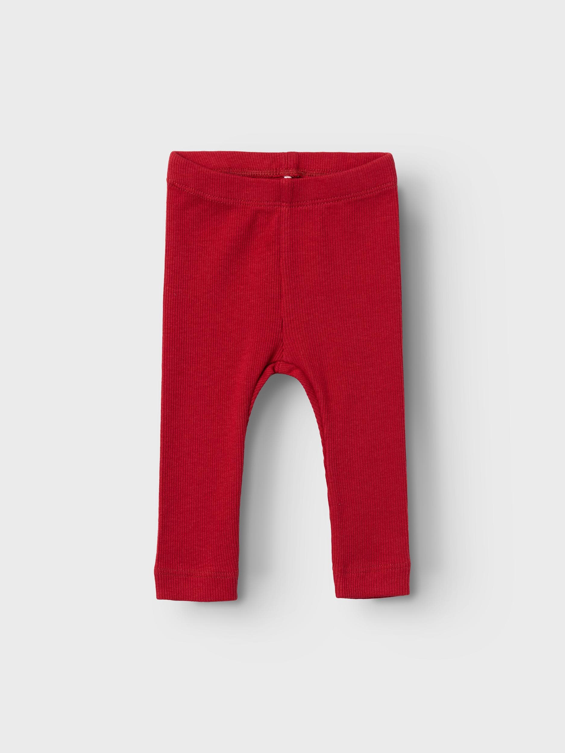 Name It - Leggings m/rib rød 62-logo