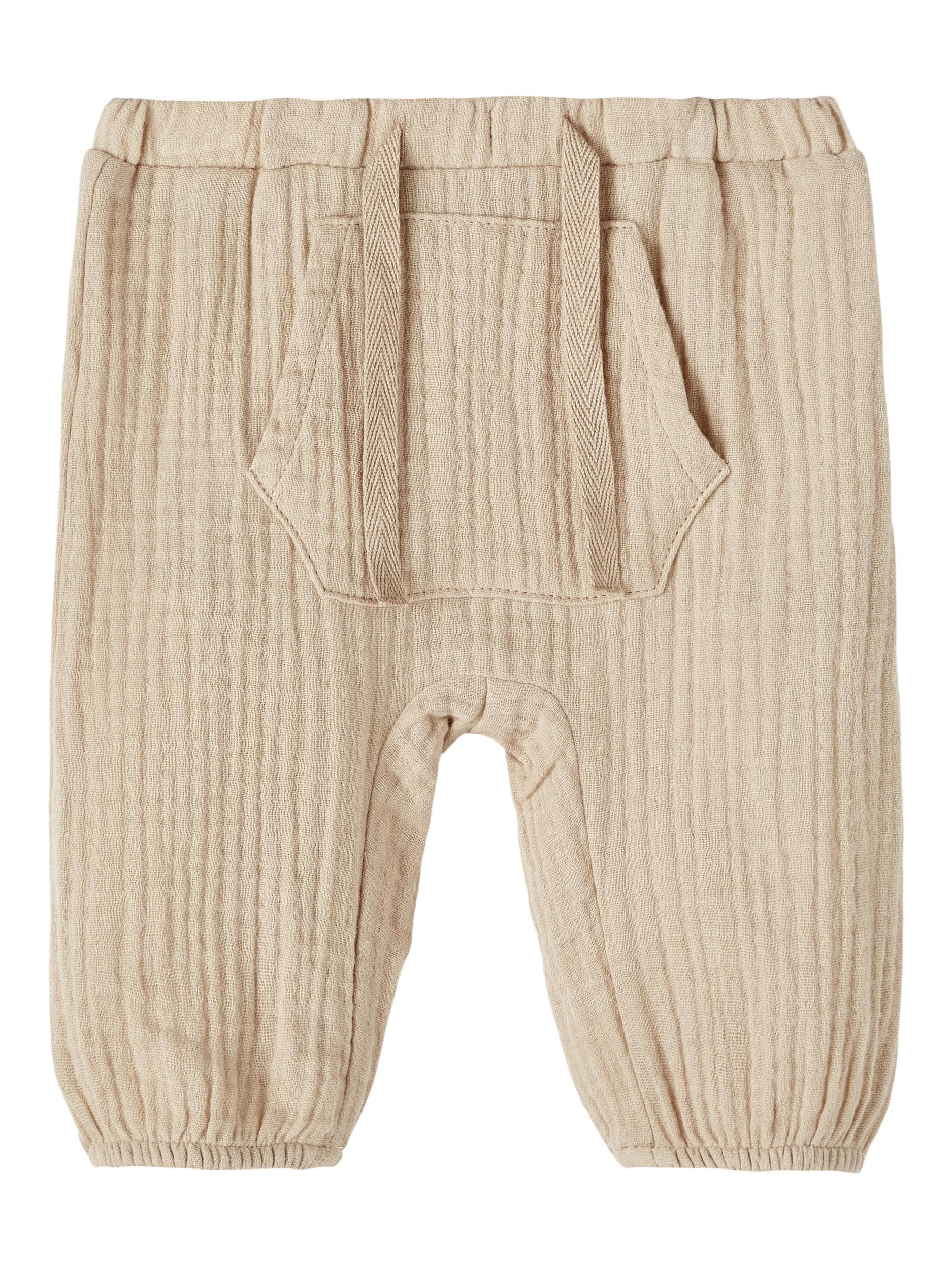 Name It - Bukser m/ kængurulomme beige  56-logo