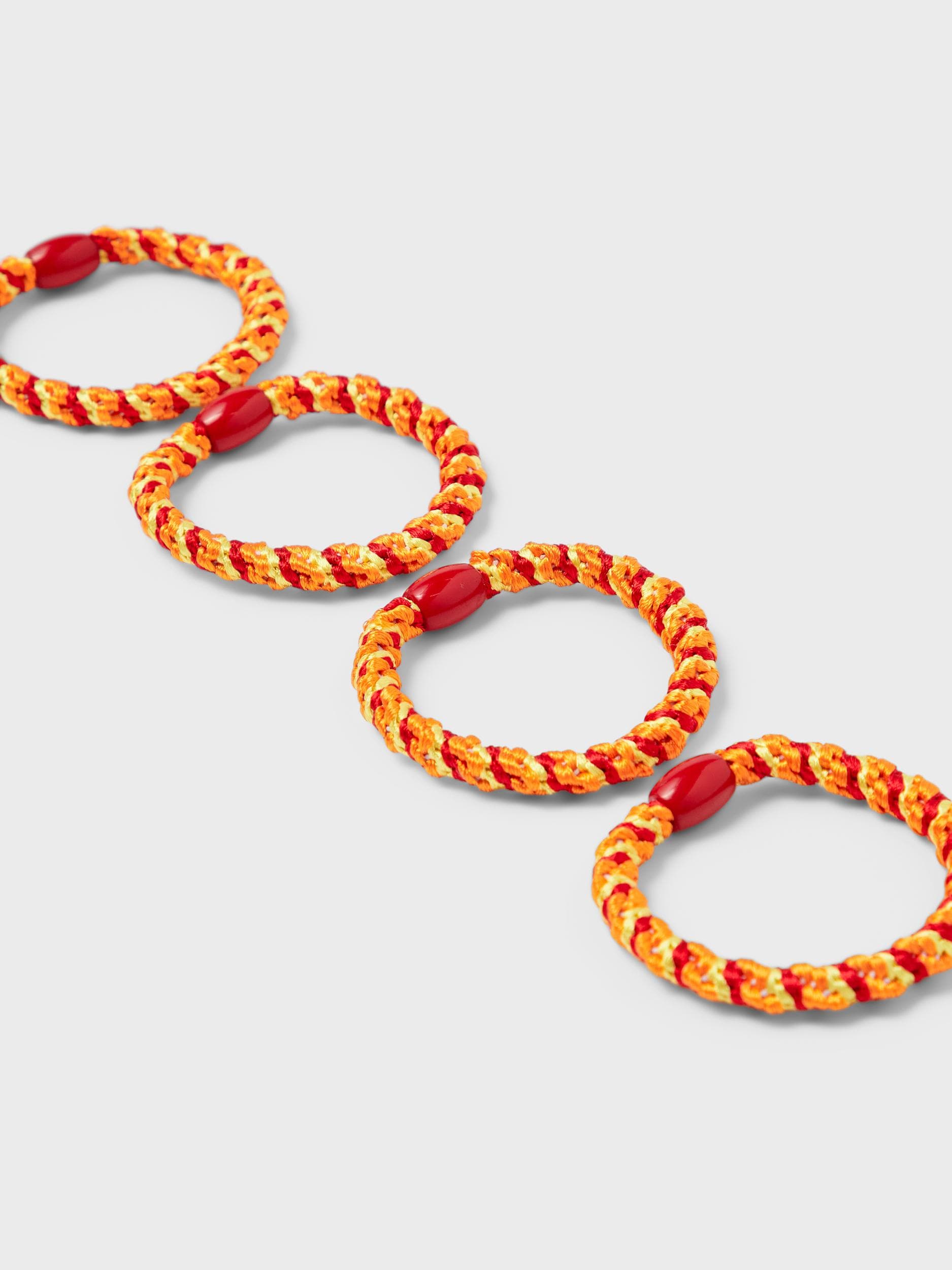 Name It - Hårelastikker 4-pak orange-logo