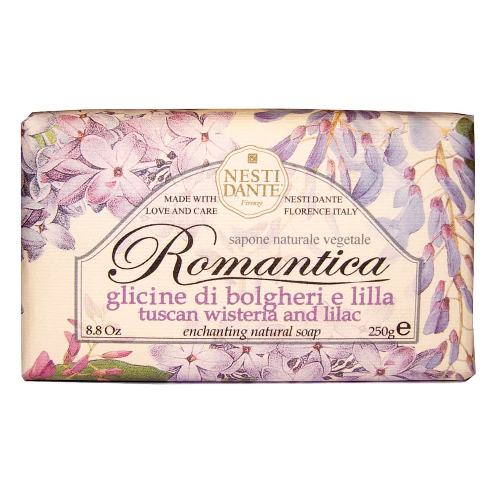 NESTI DANTE Romantica vegetabilsk sæbe m/Blåregn & Syren 250g-logo