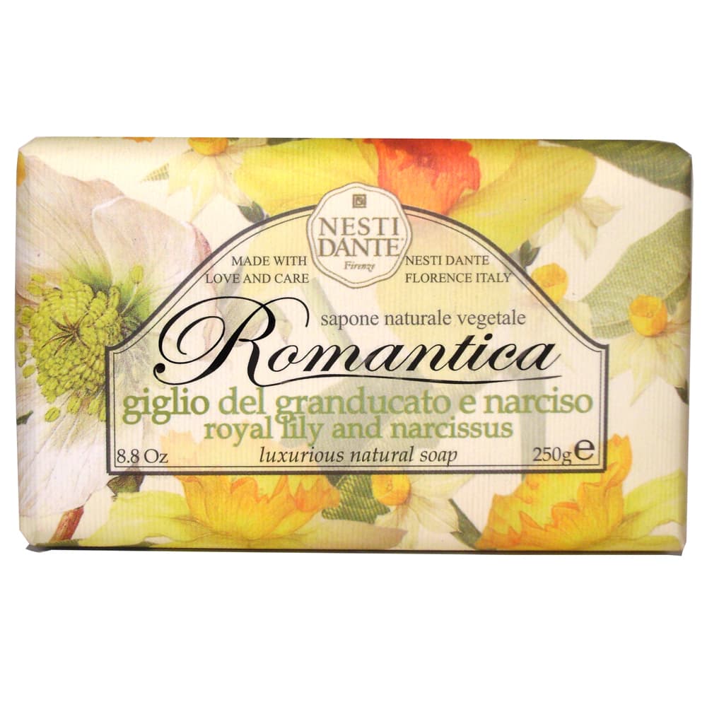 NESTI DANTE Romantica Vegetabilsk sæbe m/royal Lilje & Narcissus 250g-logo