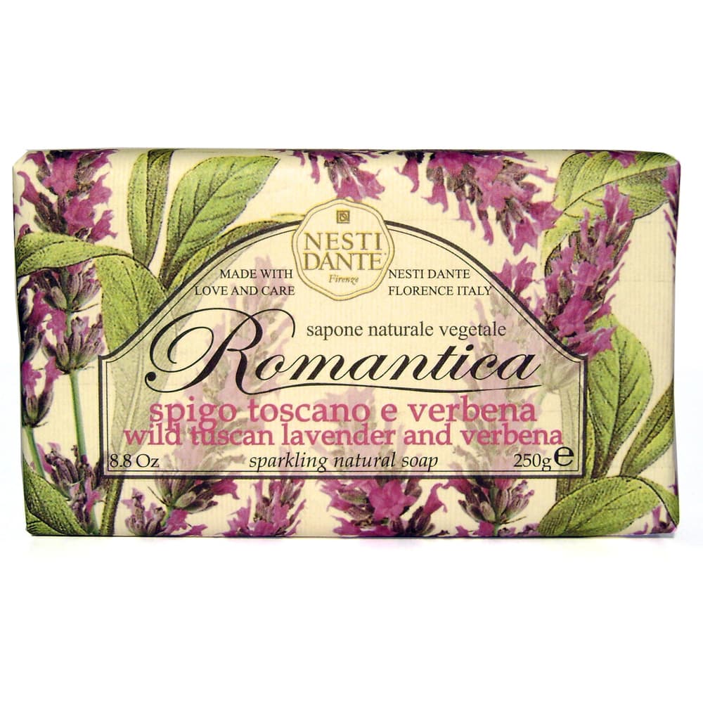 NESTI DANTE Romantica Vegetabilsk sæbe m/vilde Toscanske lavendler & Verbena  250g-logo