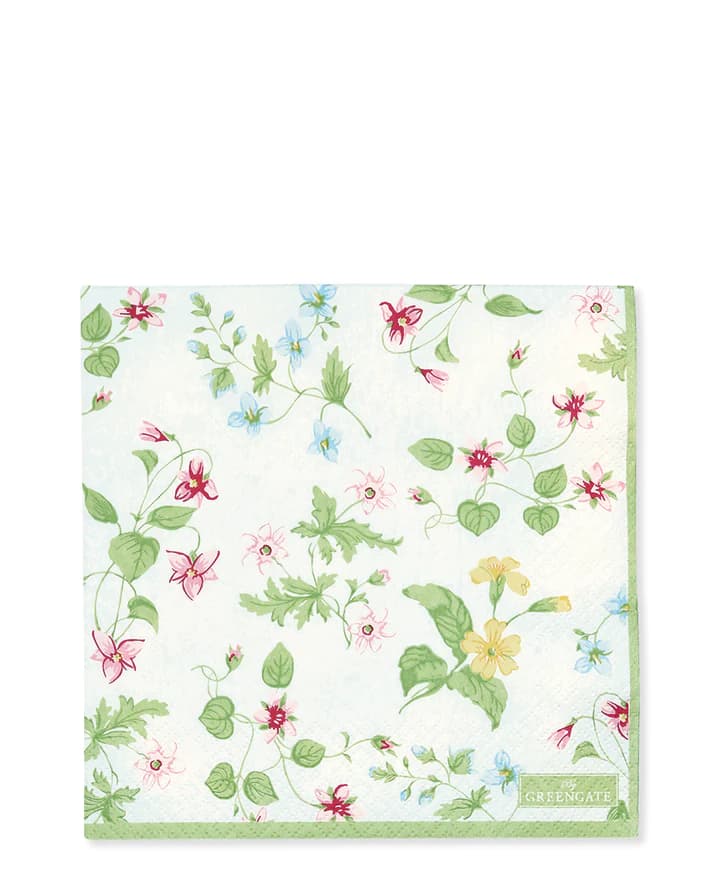 GreenGate - Papirservietter Karolina pk. m/20stk. -logo