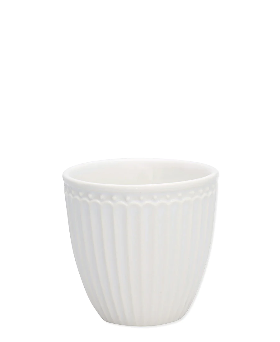 GreenGate Everyday Alice mini lattekop hvid 0,1L-logo