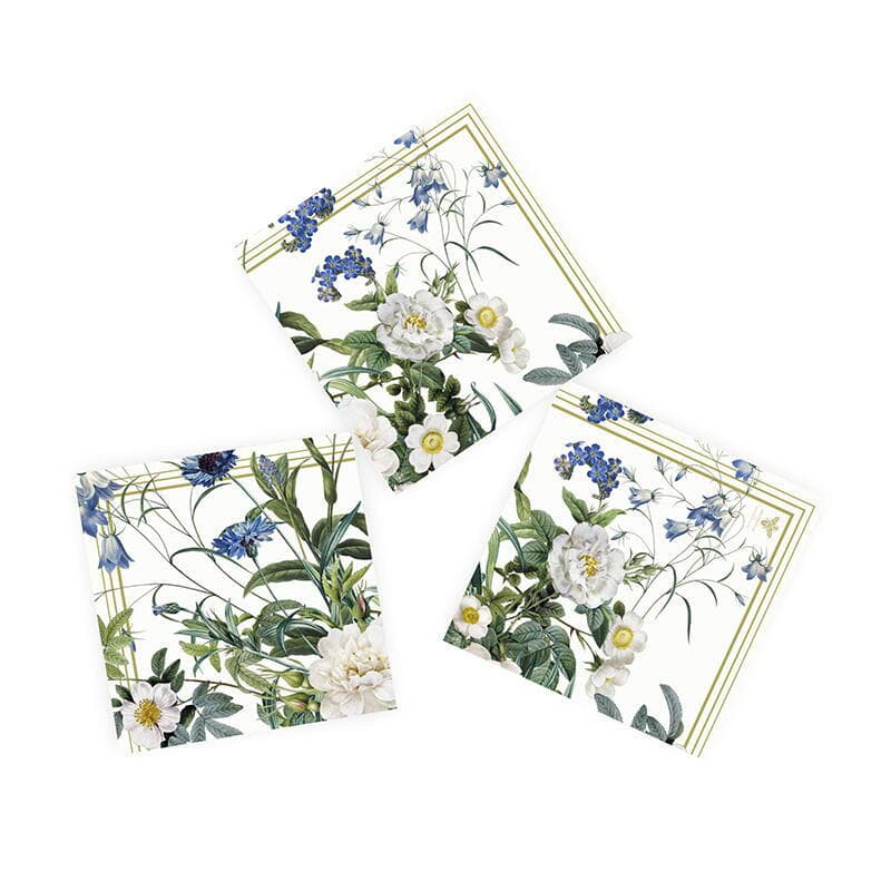 Jim Lyngvild - Blue Flower Garden papirservietter 20stk. pr. pk.-logo