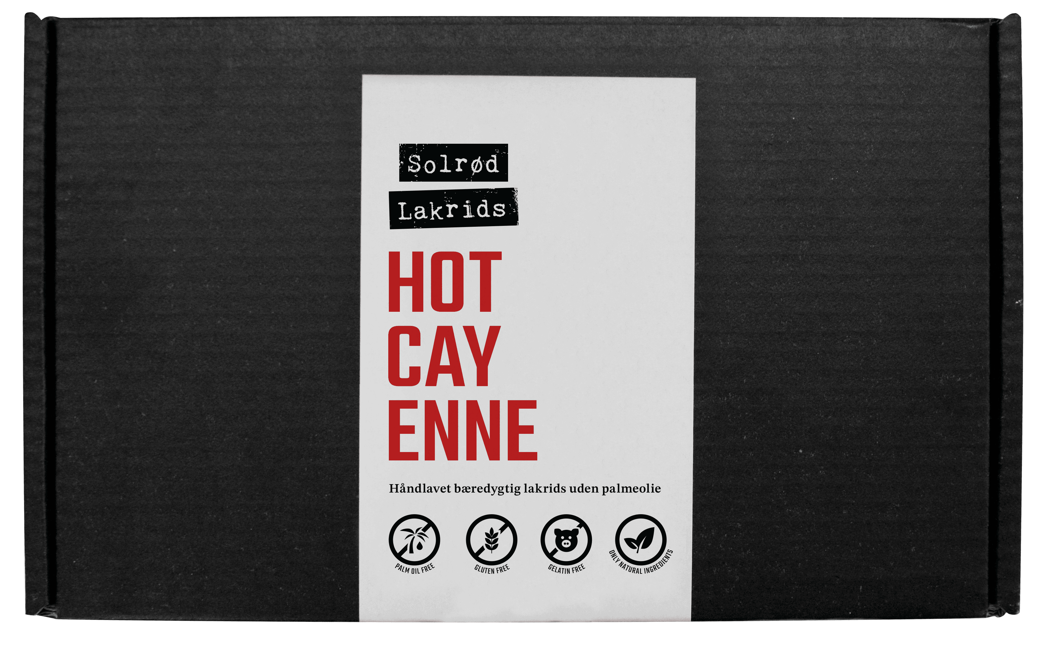 Solrød Lakrids - HOT CAYENNE 160gr. -logo