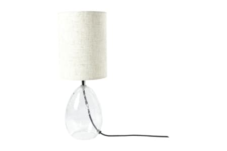 Speedtsberg Bordlampe i glas m/hørskærm H: 39 cm-logo