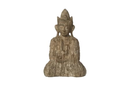 Speedtsberg siddende Buddha figur H: 30cm. -logo