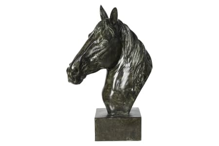 Speedtsberg figur hestehoved H: 40cm. -logo