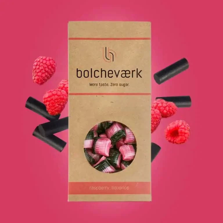 bolcheværk - Hindbær & Lakrids 100g.-logo