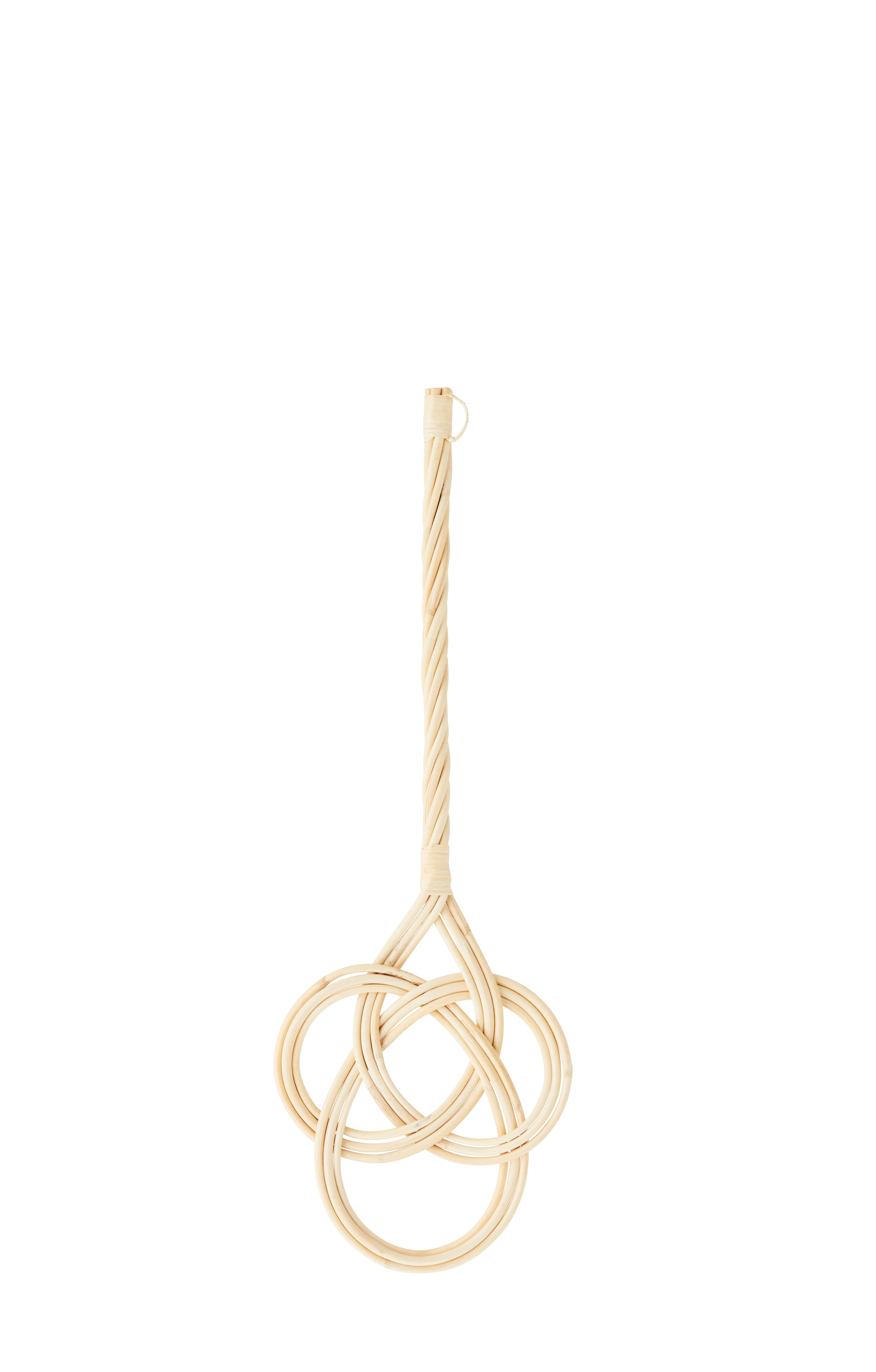 Madam Stoltz - Tæppebanker i rattan L 70 cm-logo